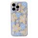 Чехол прозрачный с карманом ASH PRINT для iPhone 17 PRO Flower Yellow