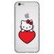 Чехол прозрачный Print для iPhone 6 | 6s Hello Kitty Love