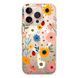 Чехол прозрачный Print Flower with MagSafe для iPhone 16e | 17e Sunflower