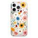 Чехол прозрачный Print Flower with MagSafe для iPhone 16e | 17e Sunflower