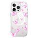 Чехол прозрачный Print Butterfly with MagSafe для iPhone 17 PRO Light Pink