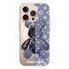 Чохол прозорий Print Robot Bear with MagSafe для iPhone 16e | 17e Lavender Grey