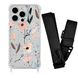 Чехол прозрачный с ремешком Print Flower для iPhone 12 | 12 PRO Floral Dream/Black