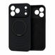 Чохол Silicone Case MagSafe rotating holder для iPhone 17 PRO MAX Black