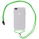 Чохол Crossbody Transparent на шнурку для iPhone 7 Plus | 8 Plus Lime Green