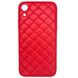 Чехол Leather Case QUILTED для iPhone XR Red купить
