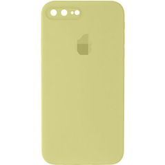 Чехол Silicone Case FULL+Camera Square для iPhone 7 Plus | 8 Plus Mellow Yellow купить