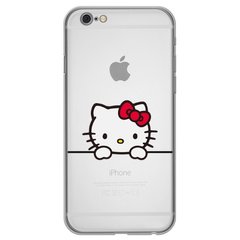 Чохол прозорий Print для iPhone 6 | 6s Hello Kitty Looks купити
