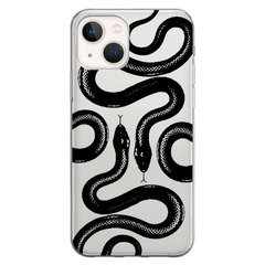 Чехол прозрачный Print Snake для iPhone 14 Viper
