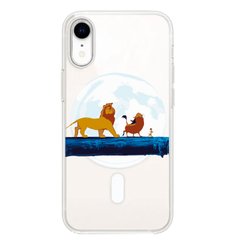 Чохол прозорий Print Lion King with MagSafe для iPhone XR Friends купити