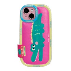Чехол Crocodile Cniss Kahey Case для iPhone 13 Pink