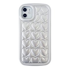 Чехол 3D Love Case для iPhone 11 Silver купить