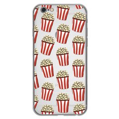 Чохол прозорий Print FOOD для iPhone 6 Plus | 6s Plus Popcorn купити