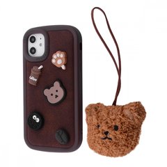 Чехол Cute Toy Case для iPhone 11 Brown купить