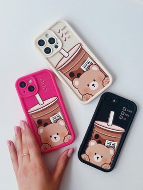 Чехол Wilkins Case для iPhone 14 PRO Bear Electric Pink - ash-mobile.com.ua - фото 2