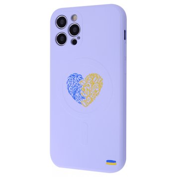 Чехол WAVE Ukraine Edition Case with MagSafe для iPhone 12 PRO MAX Ukraine Heart Glycine - ash-mobile.com.ua - фото 1