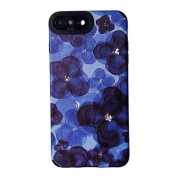 Чохол Ribbed Case для iPhone 7 Plus | 8 Plus Flower Blue - ash-mobile.com.ua - фото 1