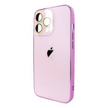 Чехол AG-PC Glass для iPhone 13 PRO MAX Pink - ash-mobile.com.ua - фото 1