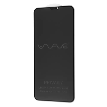 Захисне скло антишпигун WAVE PRIVACY Glass для iPhone XS MAX | 11 PRO MAX Black - ash-mobile.com.ua - фото 1