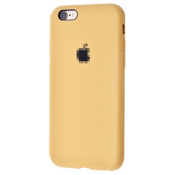 Чехол Silicone Case Full для iPhone 6 | 6s Gold - ash-mobile.com.ua - фото 1