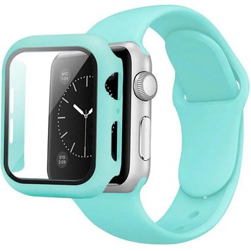 Ремінець Silicone BAND+CASE для Apple Watch 45 mm Ice Blue - ash-mobile.com.ua - фото 1