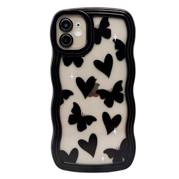 Чохол Black Wavy Case для iPhone X | XS Butterfly - ash-mobile.com.ua - фото 1