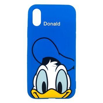 Чехол Cartoon heroes для iPhone X | XS Утка Blue - ash-mobile.com.ua - фото 1