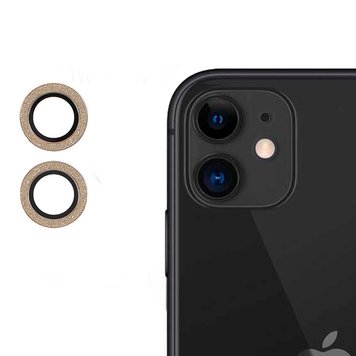 Защитное стекло на камеру Diamonds Lens для iPhone 11 | 12 | 12 MINI Gold - ash-mobile.com.ua - фото 1