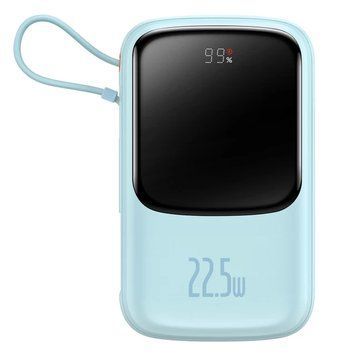 Портативна Батарея Baseus Q Pow Digital Display 22,5W 20000mAh Blue - ash-mobile.com.ua - фото 1