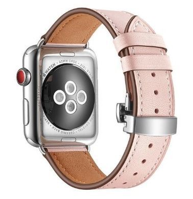 Ремешок Leather Butterfly для Apple Watch 42/44/45/49 mm Pink купить