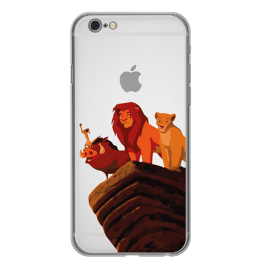 Чехол прозрачный Print Lion King для iPhone 6 Plus | 6s Plus Family купить