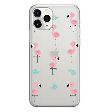 Чехол прозрачный Print SUMMER для iPhone 11 PRO Flamingo купить