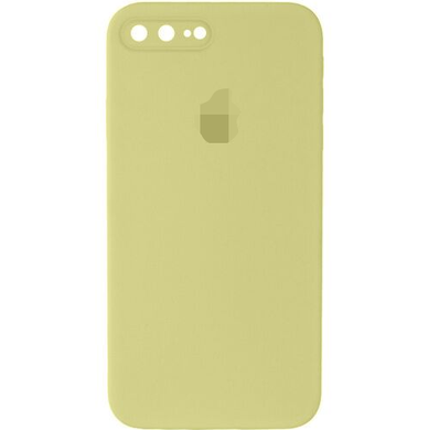 Чохол Silicone Case FULL+Camera Square для iPhone 7 Plus | 8 Plus Mellow Yellow купити