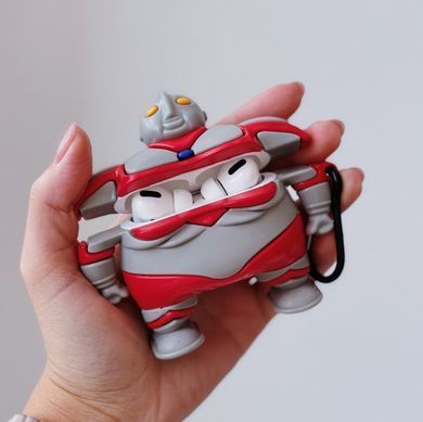 Чохол 3D для AirPods PRO Ultraman Gray - ash-mobile.com.ua - фото 4
