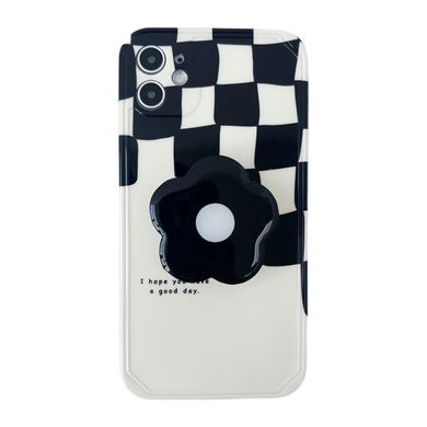 Чехол Popsocket Сheckmate Case для iPhone 12 More Black/White купить
