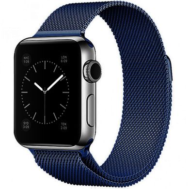 Ремінець Milanese Loop для Apple Watch 42mm | 44mm | 45mm | 46mm | 49mm Midnight Blue - ash-mobile.com.ua - фото 1