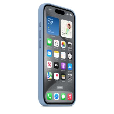 Чохол Silicone Case Full OEM для iPhone 15 PRO Winter Blue