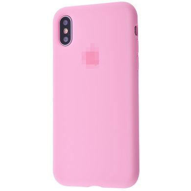 Чохол Silicone Case Full для iPhone XS MAX Light Pink купити