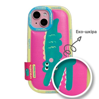 Чохол Crocodile Cniss Kahey Case для iPhone 13 Pink