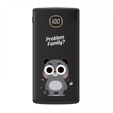 Портативна Батарея KIVEE Macaron 10000mAh Problem Family Bear Black купити