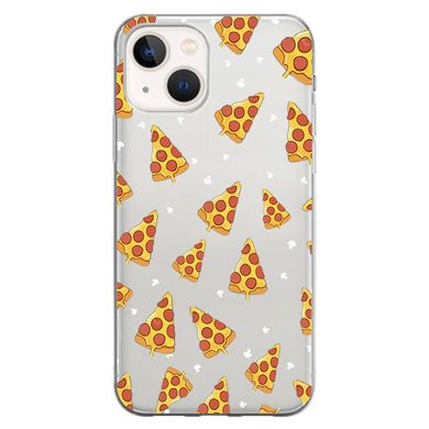Чохол прозорий Print FOOD для iPhone 13 Pizza