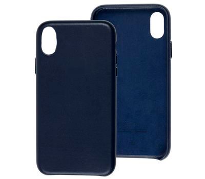 Чохол Leather Case GOOD для iPhone X | XS Midnight Blue купити