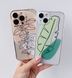 Чохол прозорий Print Leaves для iPhone 11 PRO Face