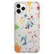Чохол прозорий Print NEW YEAR для iPhone 14 PRO Paint splashes - ash-mobile.com.ua - фото 1