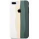 Чехол Rainbow Case для iPhone 7 Plus | 8 Plus White/Pine Green