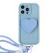 Чохол Heart Popsocket Case для iPhone 15 PRO Blue - ash-mobile.com.ua - фото 1