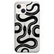 Чехол прозрачный Print Snake для iPhone 14 Viper