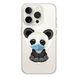 Чехол прозрачный Print Animals with MagSafe для iPhone 14 PRO Panda