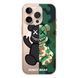 Чохол прозорий Print Robot Bear with MagSafe для iPhone 16e | 17e Green