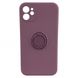 Чехол Silicone Case Full Camera Ring для iPhone 11 Blueberry